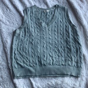 OSFA Green PacSun Sweater Vest